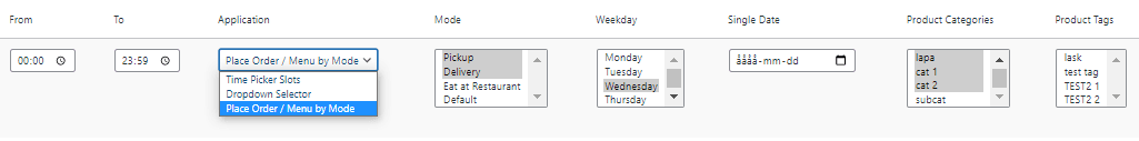 Add open hours